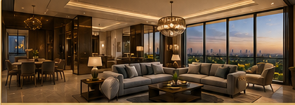 Elegant luxury living room interior
